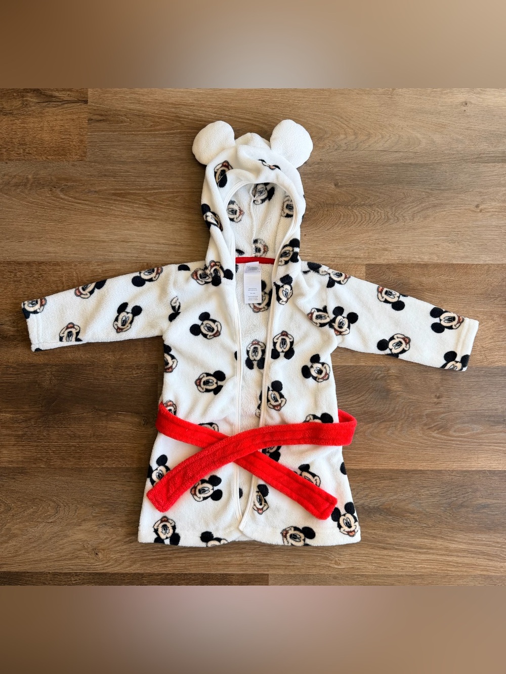 DISNEY | Mickey Mouse Robe | Hooded Fleece | Baby Lounge